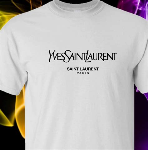 yves saint laurent signature t shirt homme|vintage Saint Laurent t shirt.